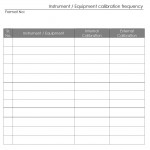 Calibration Frequency Form