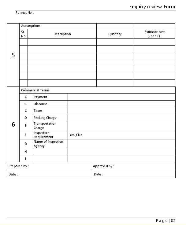 Enquiry review form Page 02