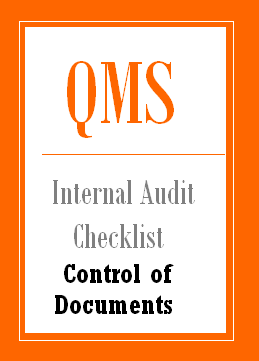 QMS Internal Audit Checklist for Control of Documents