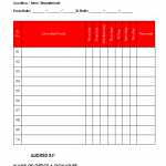 6s Checklist format