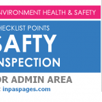 Safety inspection Checklist points for Admin area