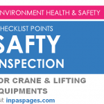 Safety inspection checklist points for crane & lifting equipment