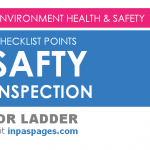 Safety inspection checklist points for Ladder