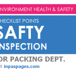 safety inspection checklist points for packing department