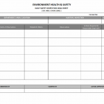 Safety Inspection walk sheet