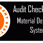 Quality audit point for Material delivery