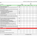 Vehicle Checklist form