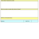 Accident witness statement form page 2