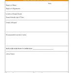 Employee report of hazard