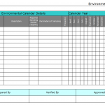 Environmental Calendar