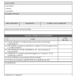 Project inputs checklist