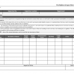 Workplace inspection checklist