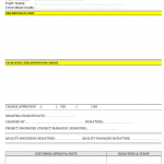 Design Change form
