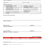 Employee Incident Report