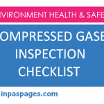 Compressed Gases checklist