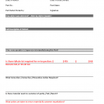 Part defect review form