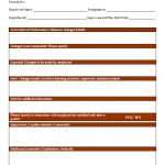 Performance improvement plan