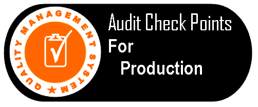 Production Audit Checklist