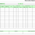Returnable material register