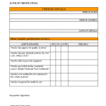 Vendor qualification checklist