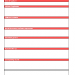 CAD Checklist form