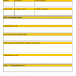 Customer Instruction form