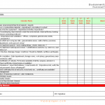 Environmental checklist