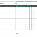 Environmental compliance inspection checklist