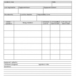 Lockout tagout form