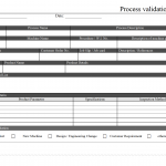 Process validation record