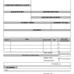 Proforma Invoice format
