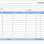 Purchase schedule format