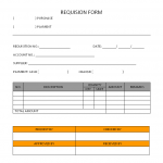 Requisition form