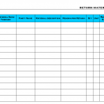 Return material register