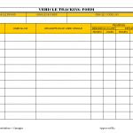 Vehicle tracking form