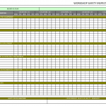 Workshop safety inspection plan