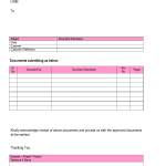Document Submission Letter