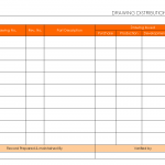 Drawing Distribution Record template