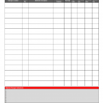 Inventory Record Sheet