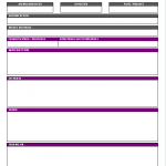 Job breakdown sheet