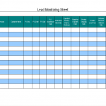 Lead monitoring sheet