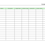 License Register