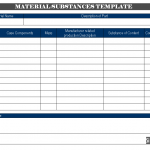 Material Substances template