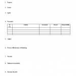 Procedure format