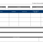Product Accountability form
