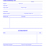 Project monitoring form