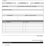 Sample Analysis Report Template