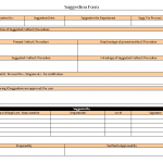 Suggestion form