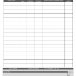 Temperature record sheet
