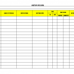 Visitor Record format